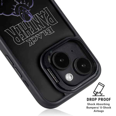 Marvel Black Panther Night Time Watch iPhone 14 Kickstand Case